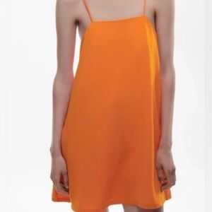 Orange Zara Mini Dress Small